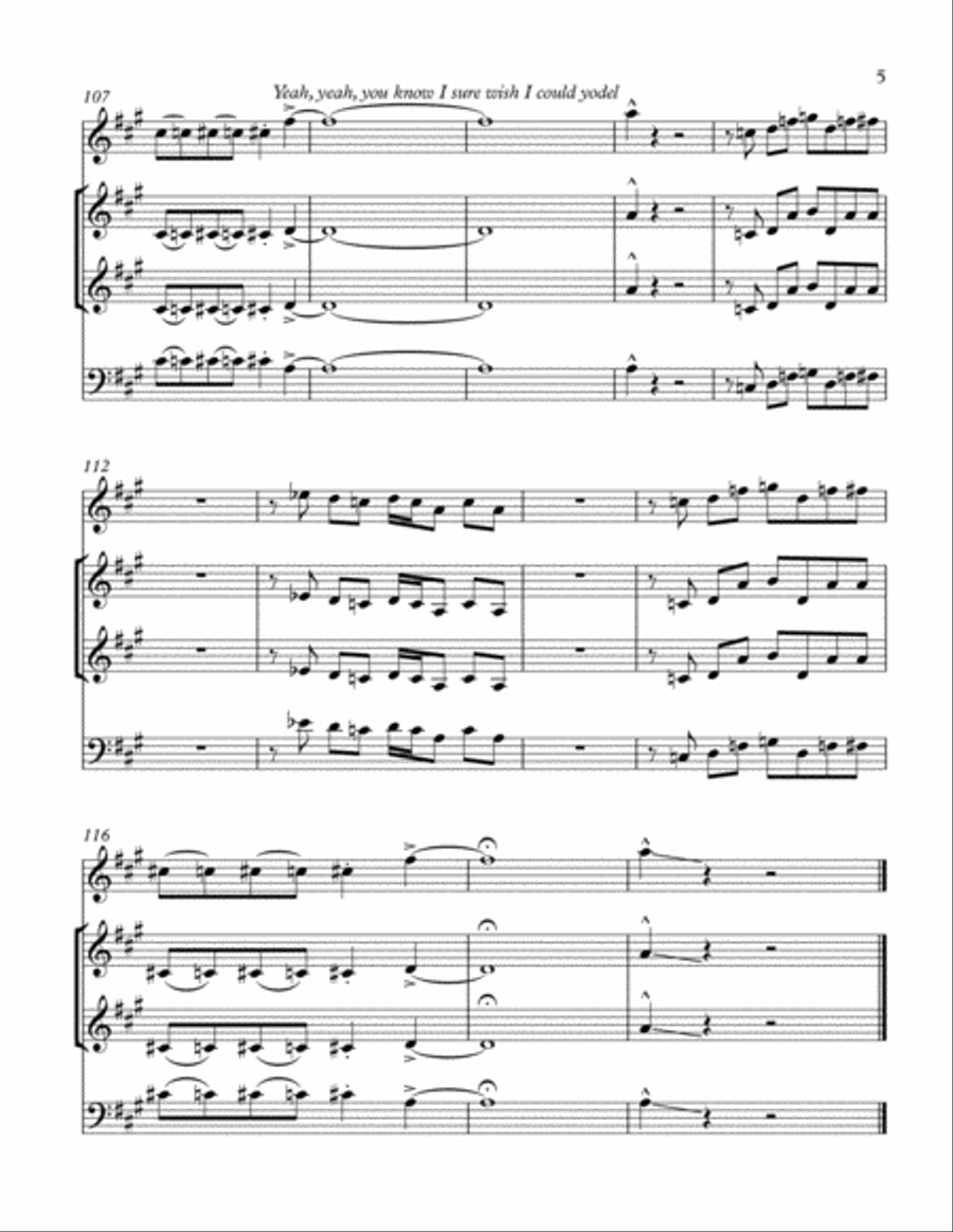 Up On Cripple Creek Small Ensemble scores gallery preview page 5
