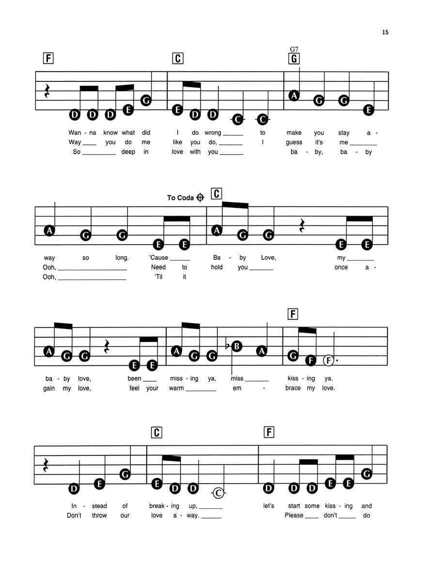 Baby Love Baby Love Electronic Keyboard scores gallery preview page 2