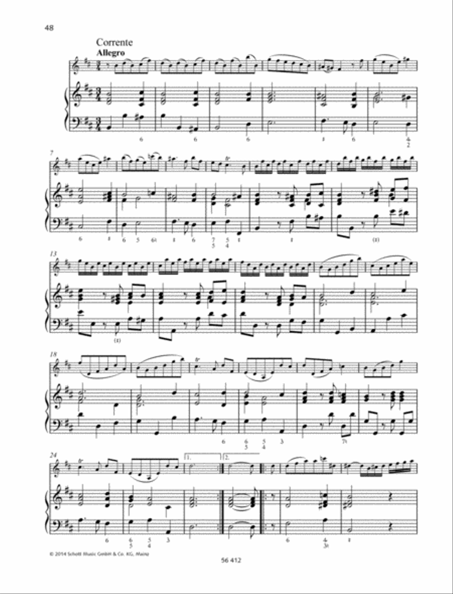 Sonata B minor Violin scores gallery preview page 2