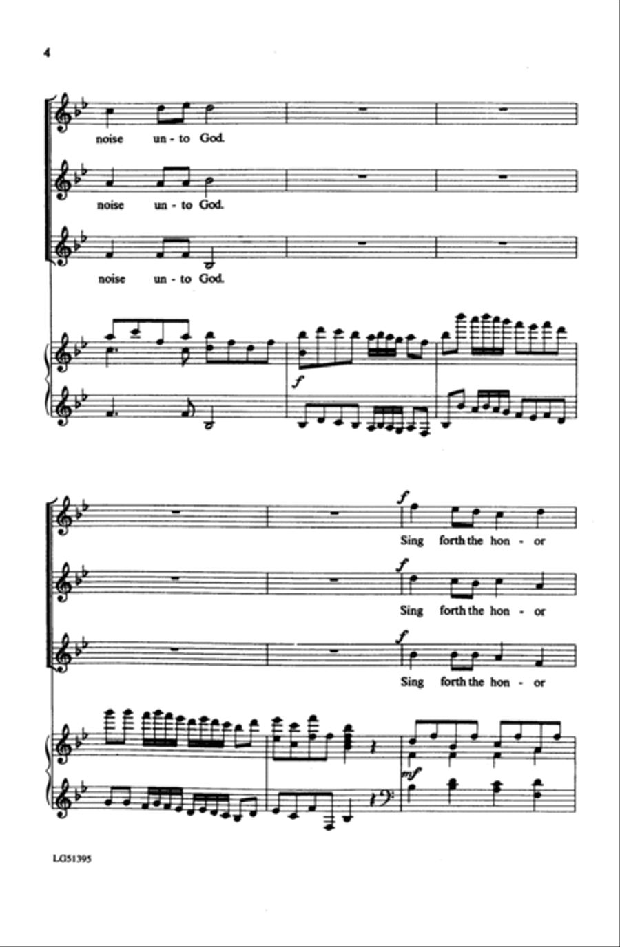 Make a Joyful Noise unto God Women's Choir scores gallery preview page 3