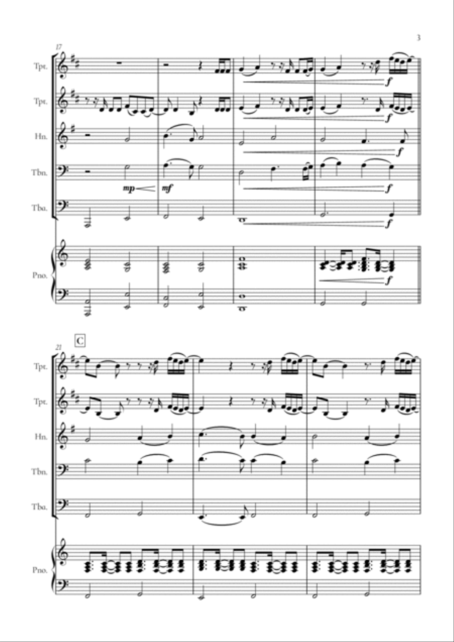 When We Were Young Horn scores gallery preview page 3