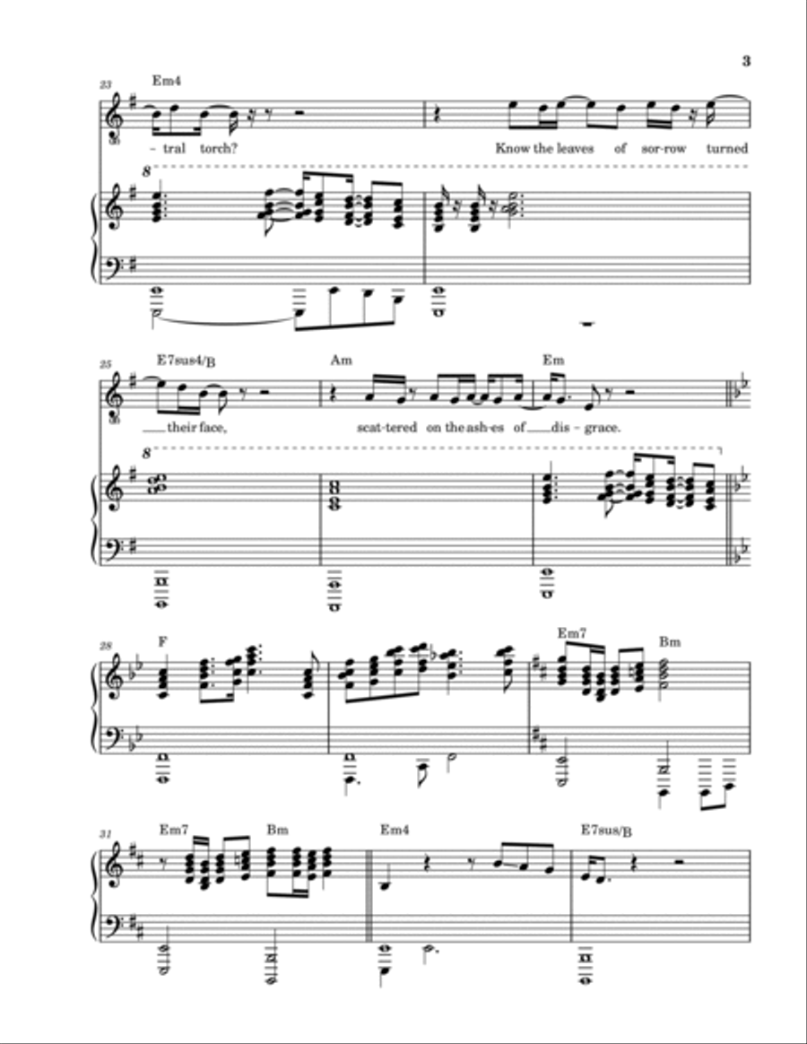 Battlefield Battlefield Piano, Vocal, Guitar scores gallery preview page 4