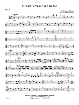 Mozart Serenade and Dance: Viola