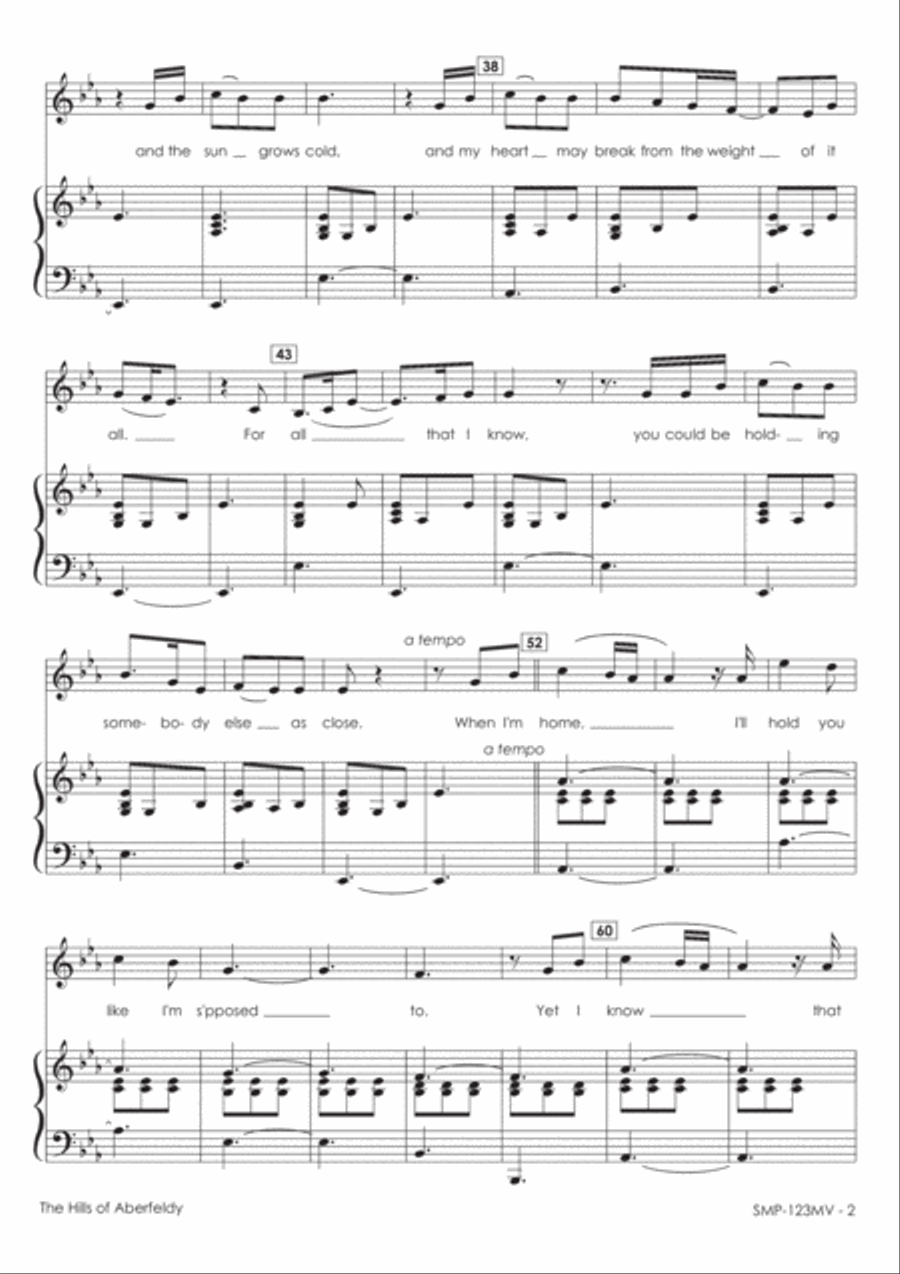 The Hills Of Aberfeldy Voice scores gallery preview page 4