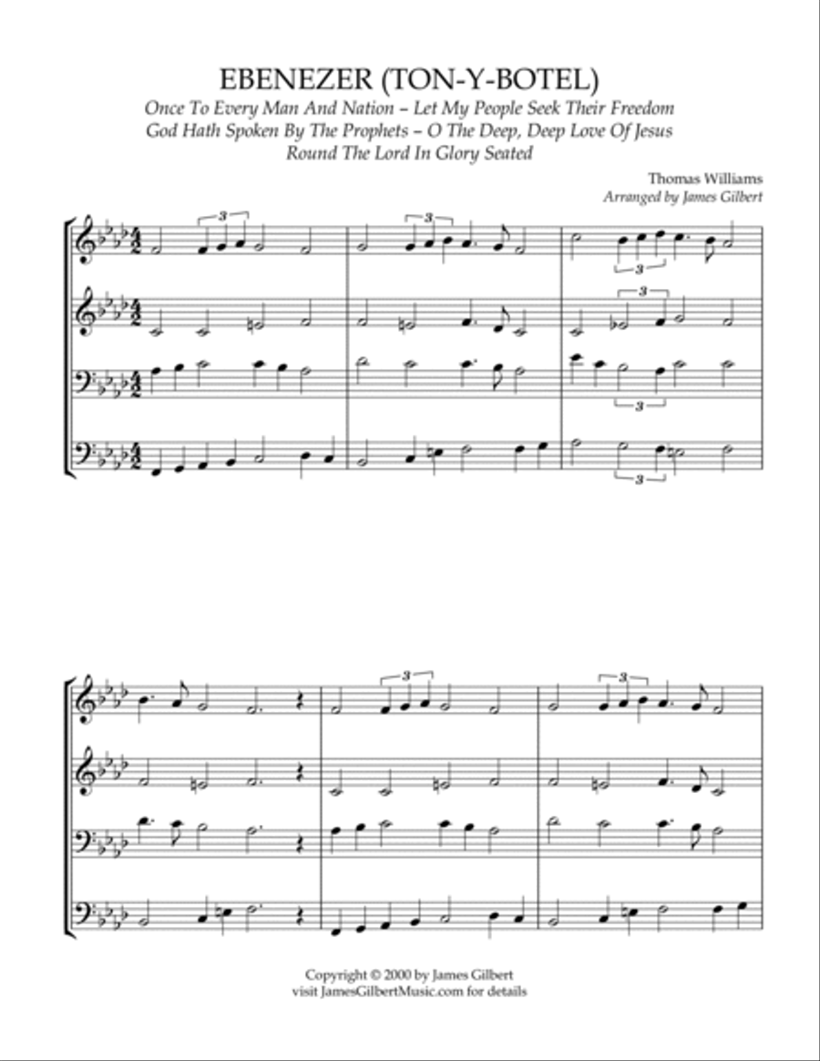 EBENEZER (TON-Y-BOTEL) Small Ensemble scores gallery preview page 2