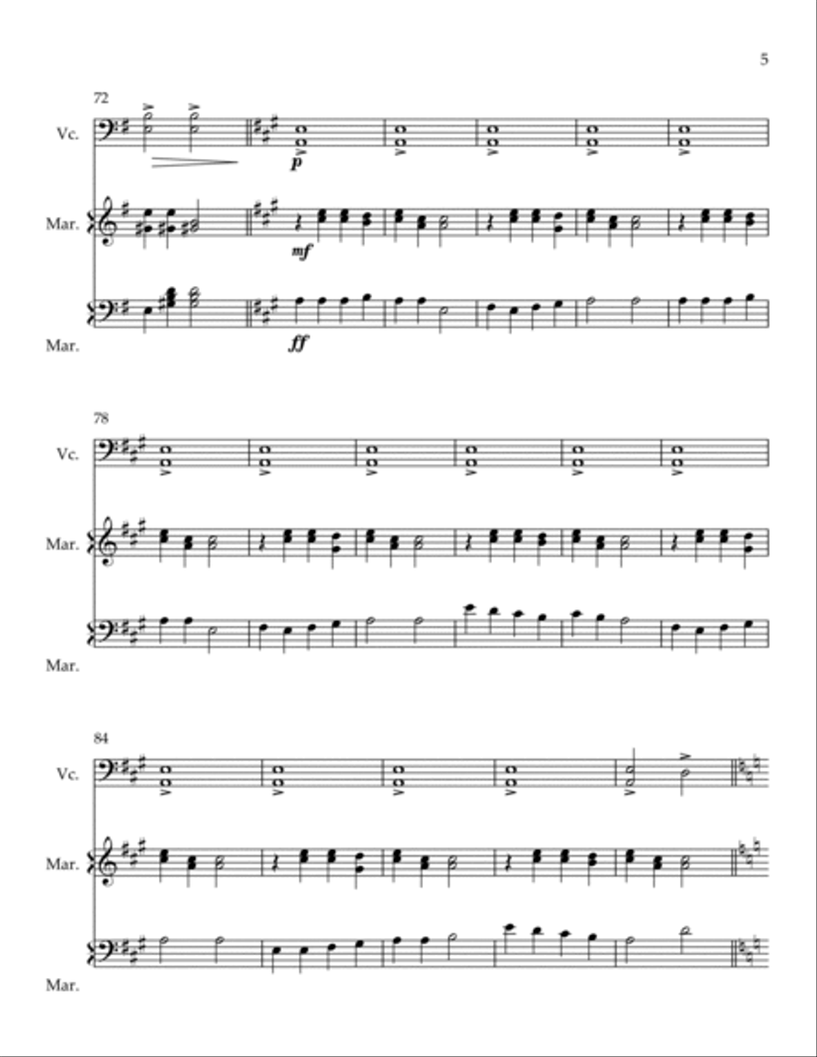 Christmas Collage (v1) Chamber Music scores gallery preview page 5