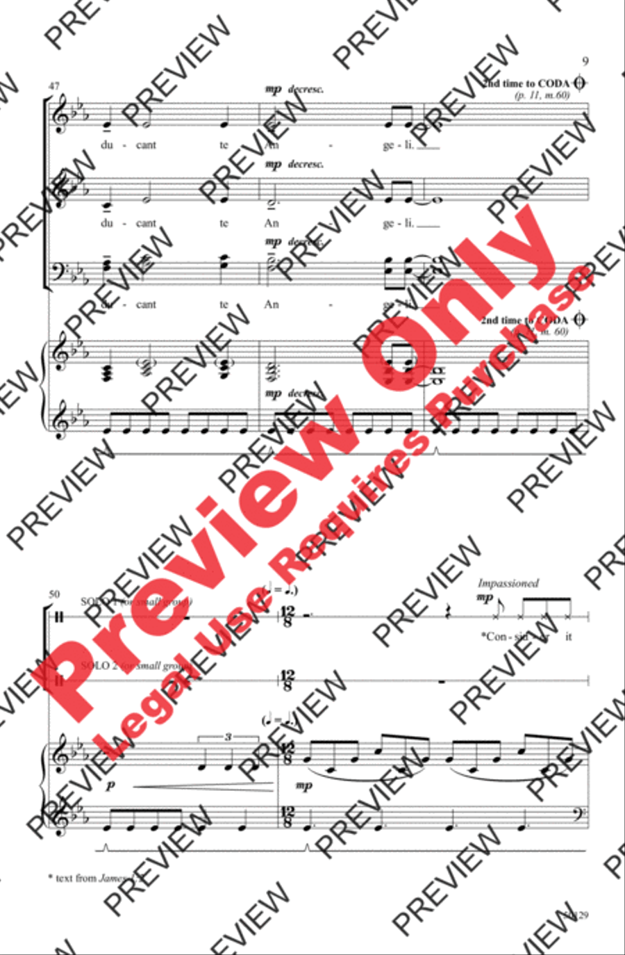 In Paradisum 4-Part scores gallery preview page 9