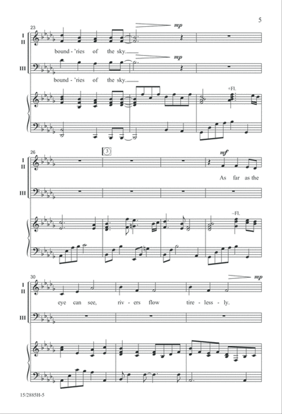We Circle Around Mixed Choir scores gallery preview page 5