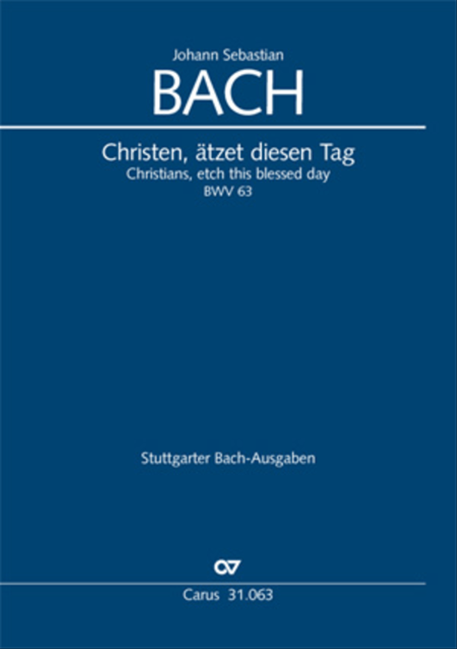 Christians, etch this blessed day (Christen, atzet diesen Tag) Orchestra scores gallery preview page 1