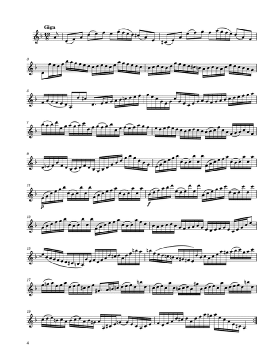 Solo Violin Partita No. 2 in D Minor - J. S. Bach, BWV 1004 image number null