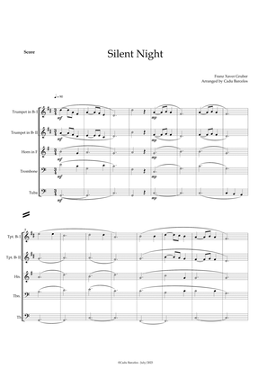 Book cover for Silent night (Brass Quintet)
