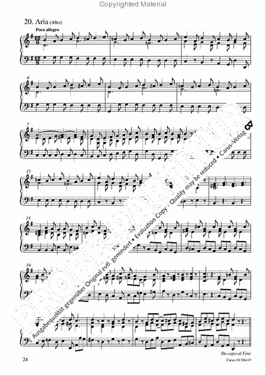 Dialogus von der Geburt Christi Organ scores gallery preview page 25