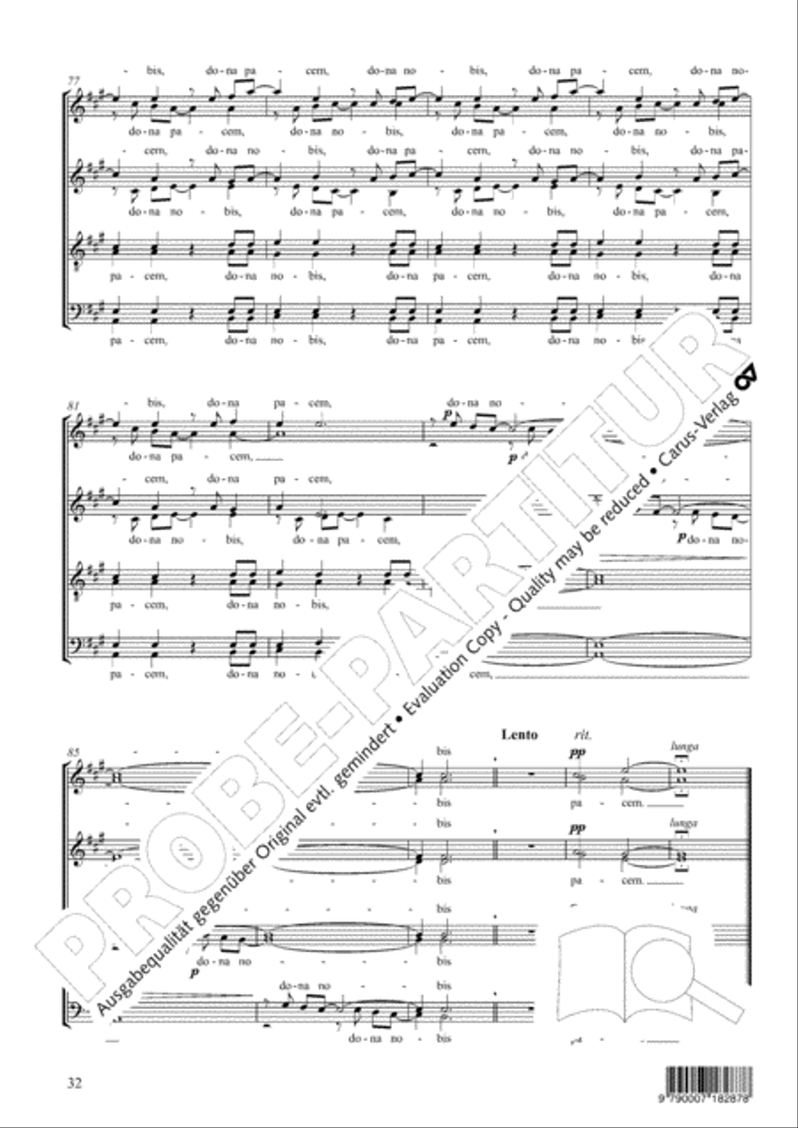 Pastoral Mass 4-Part scores gallery preview page 33