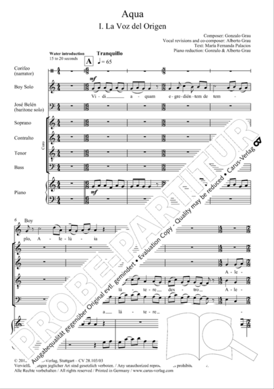Water Water 4-Part scores gallery preview page 16