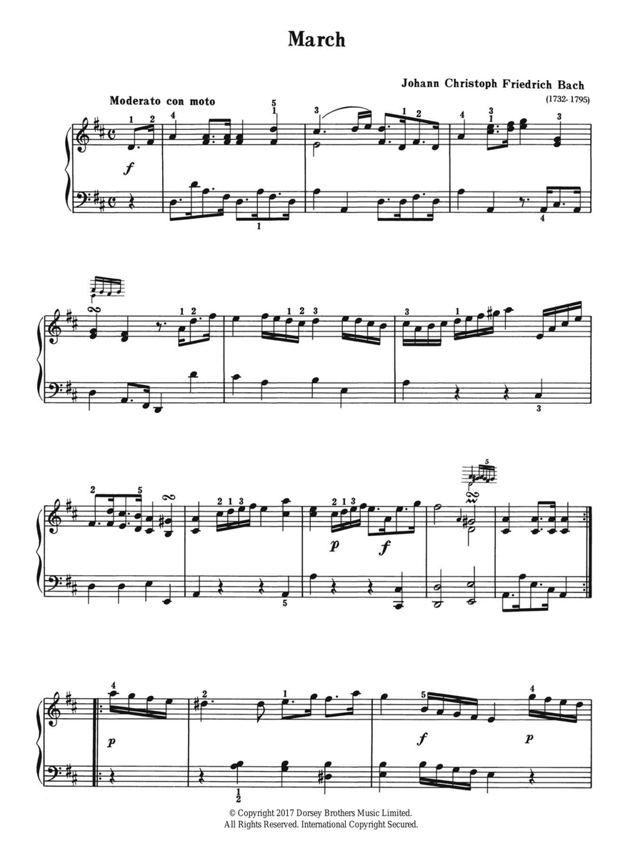 March Piano Solo scores gallery preview page 1