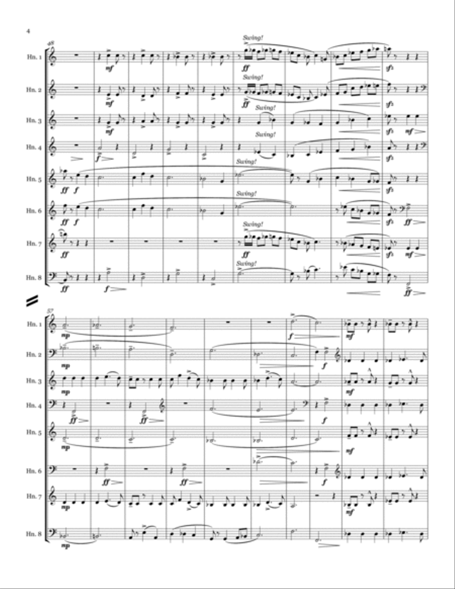 The Most Wonderful Time Of The Year Horn scores gallery preview page 4