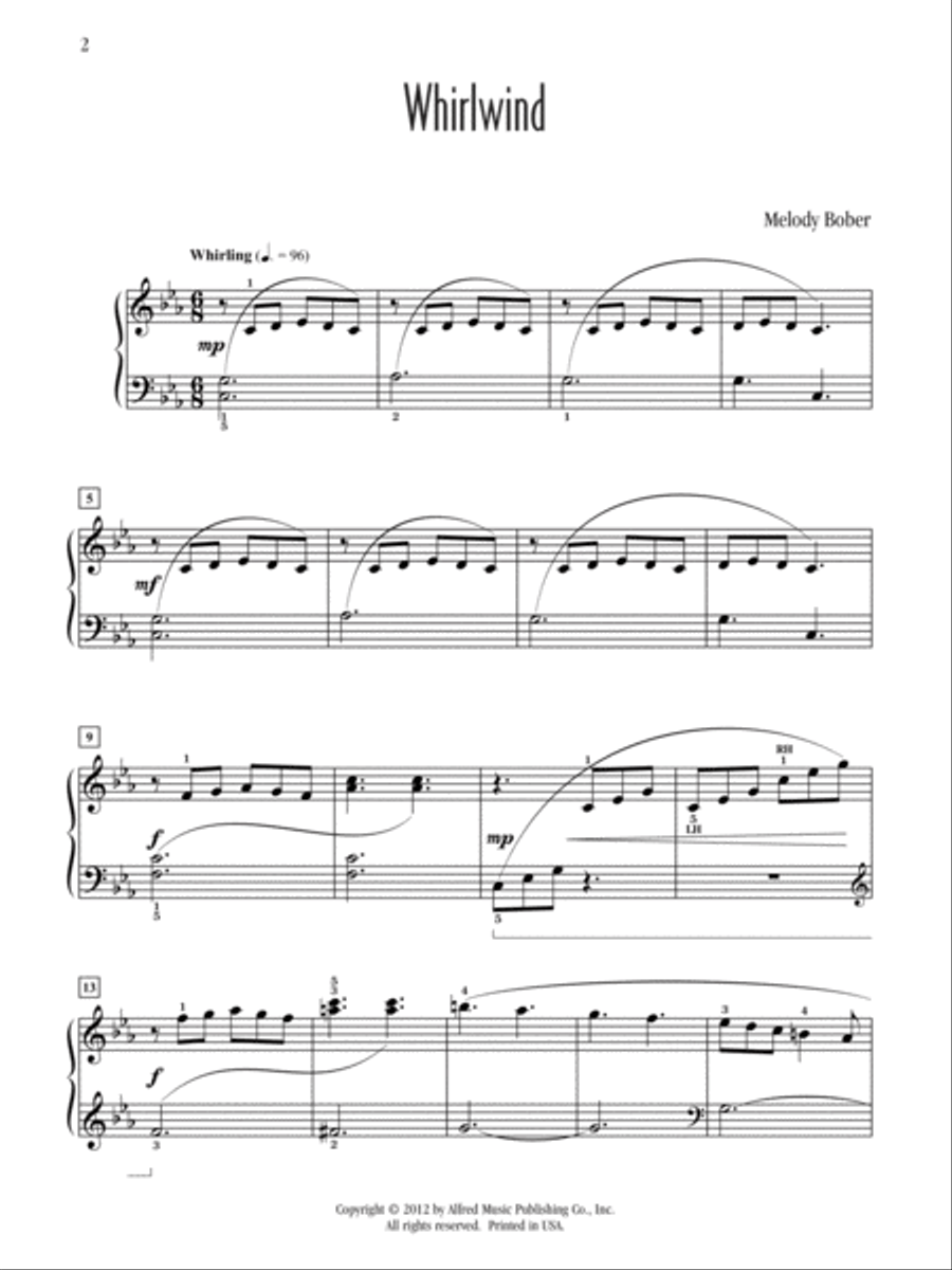 Whirlwind Piano Solo scores gallery preview page 2
