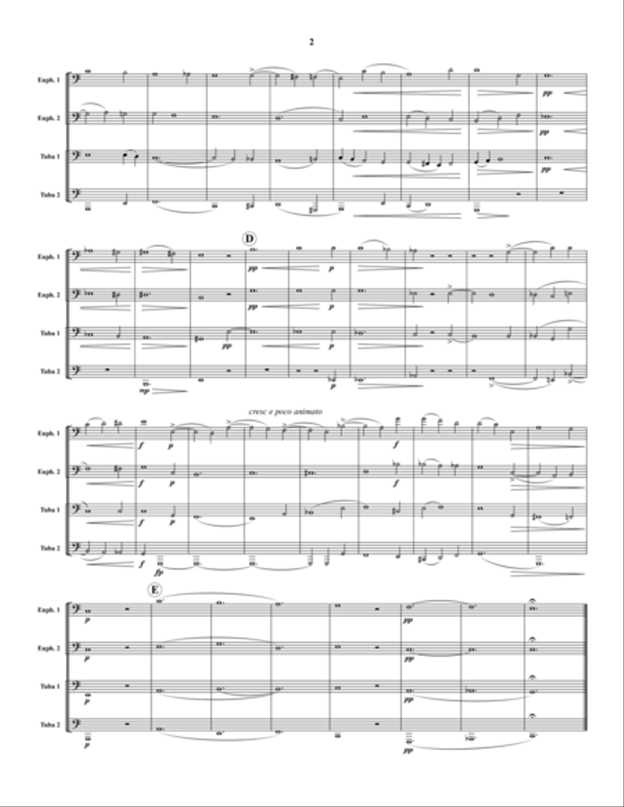 Ave Maria Ave Maria Tuba Quartet scores gallery preview page 2