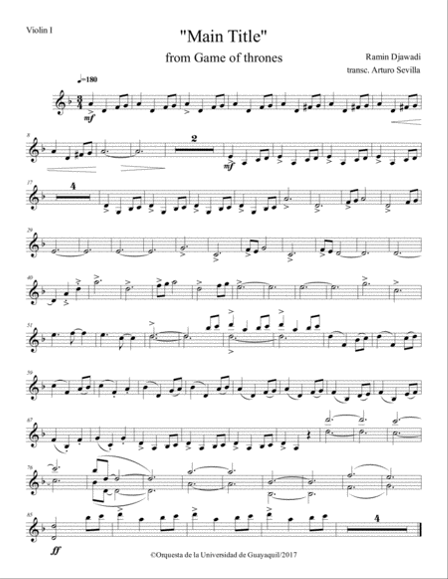Game Of Thrones Small Ensemble scores gallery preview page 4