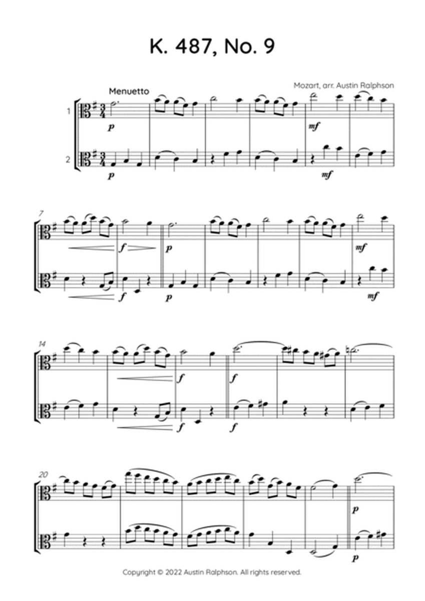 Mozart K. 487 No. 9 - viola duet image number null
