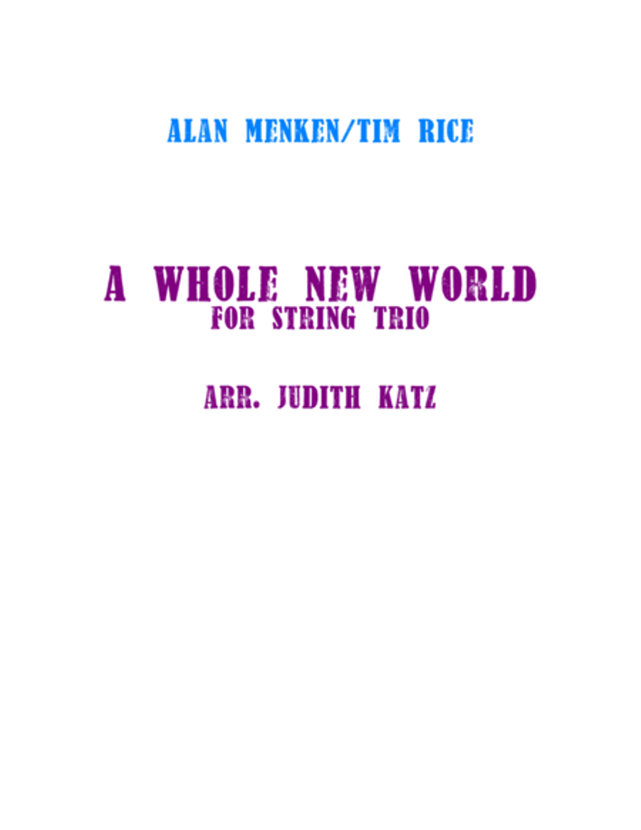 A Whole New World (from 'Aladdin') image number null