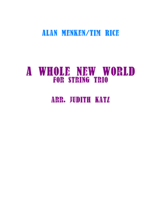 Book cover for A Whole New World (from 'Aladdin')