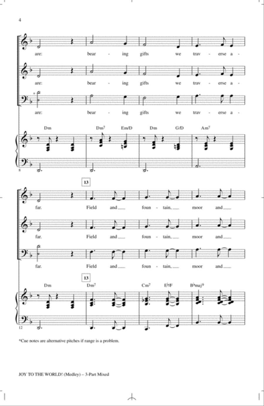Joy To The World! (Medley) 3-Part scores gallery preview page 2