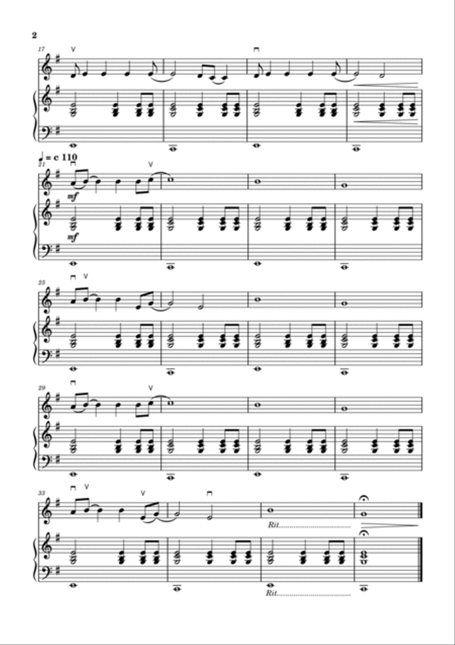 Something In The Way Violin Solo scores gallery preview page 2