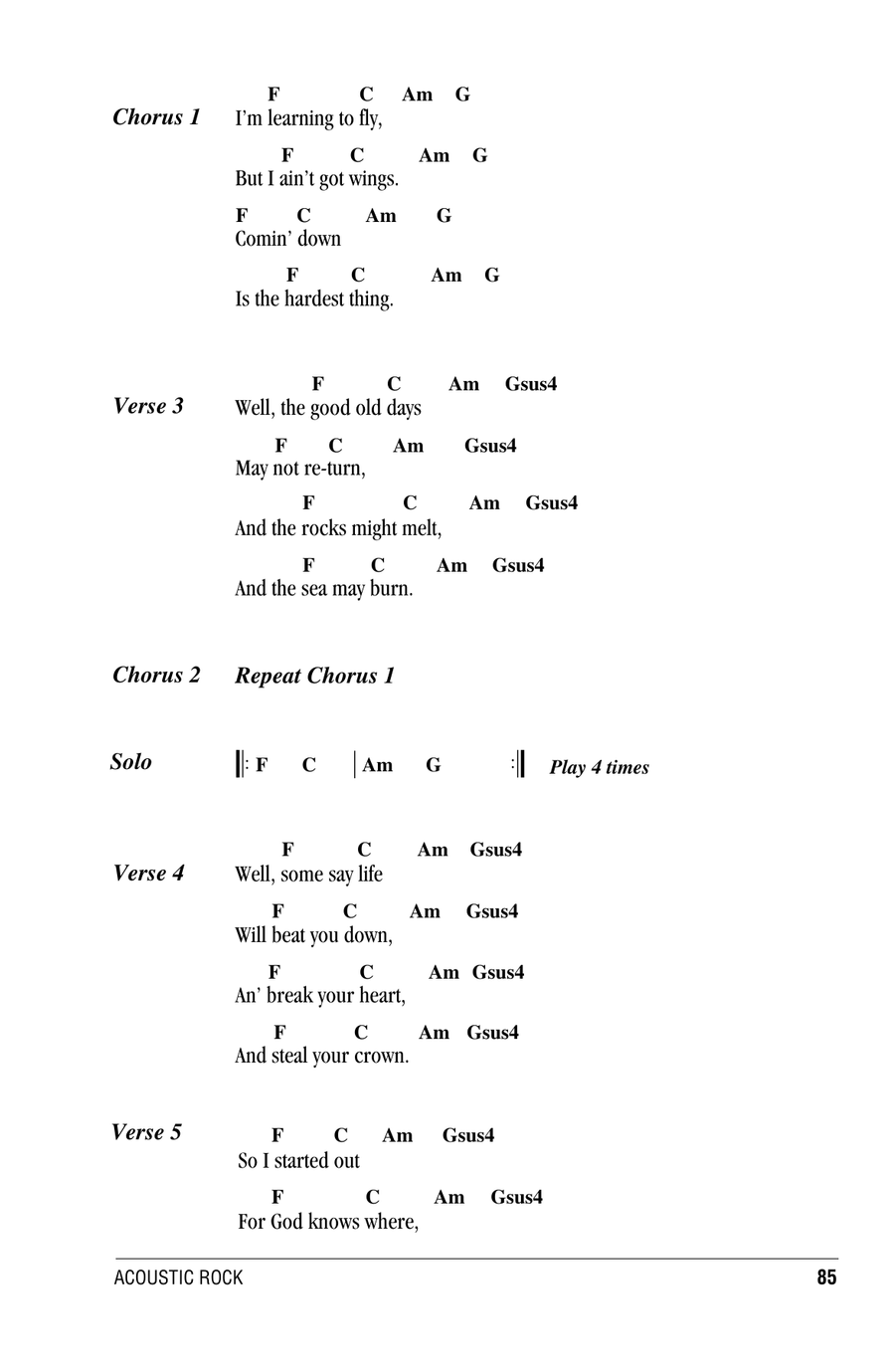 Learning To Fly Learning To Fly Piano scores gallery preview page 2