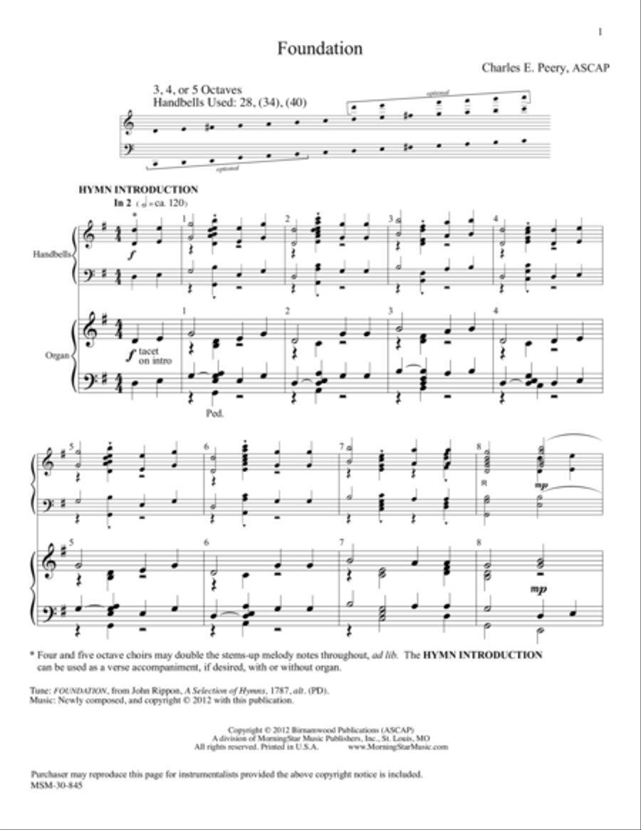 Foundation Choir scores gallery preview page 1