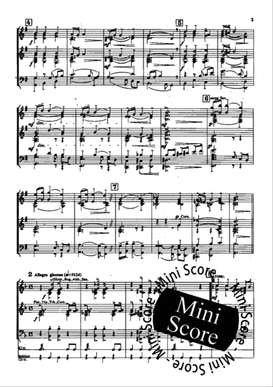 4 Bagatellen Fanfare Band scores gallery preview page 5