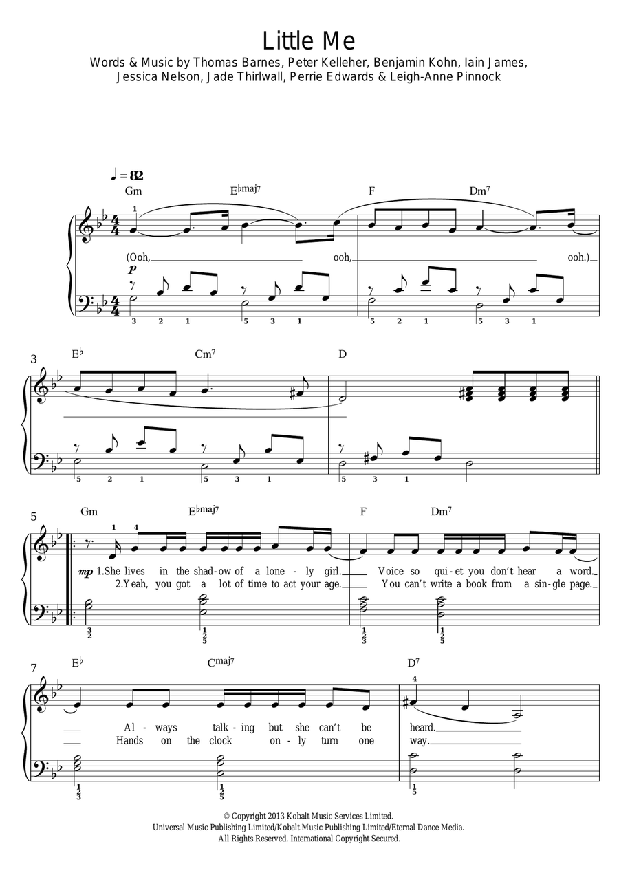 Little Me Little Me Easy Piano scores gallery preview page 1