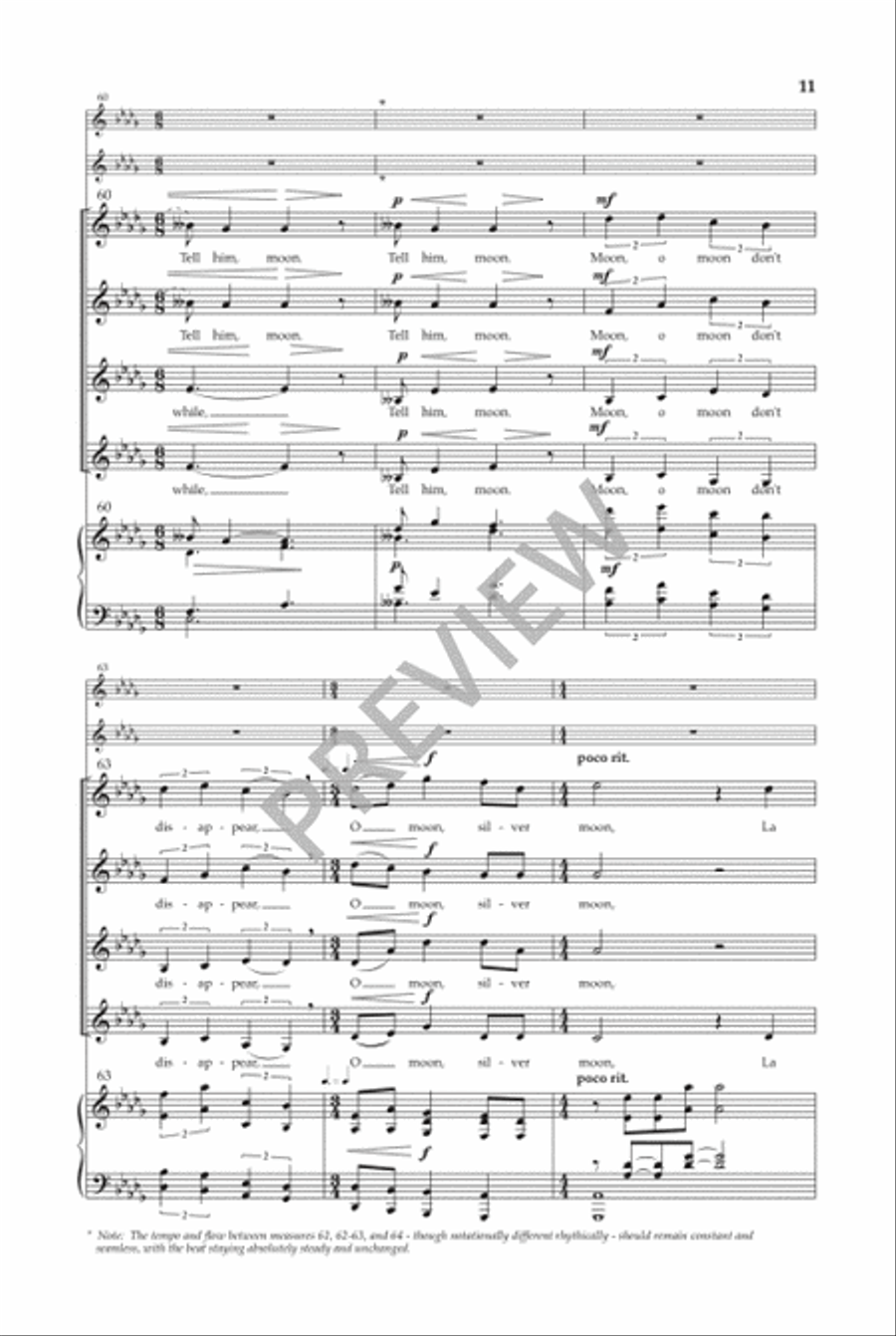 Song to the Moon (SSAA) Song to the Moon (SSAA) SSAA scores gallery preview page 12