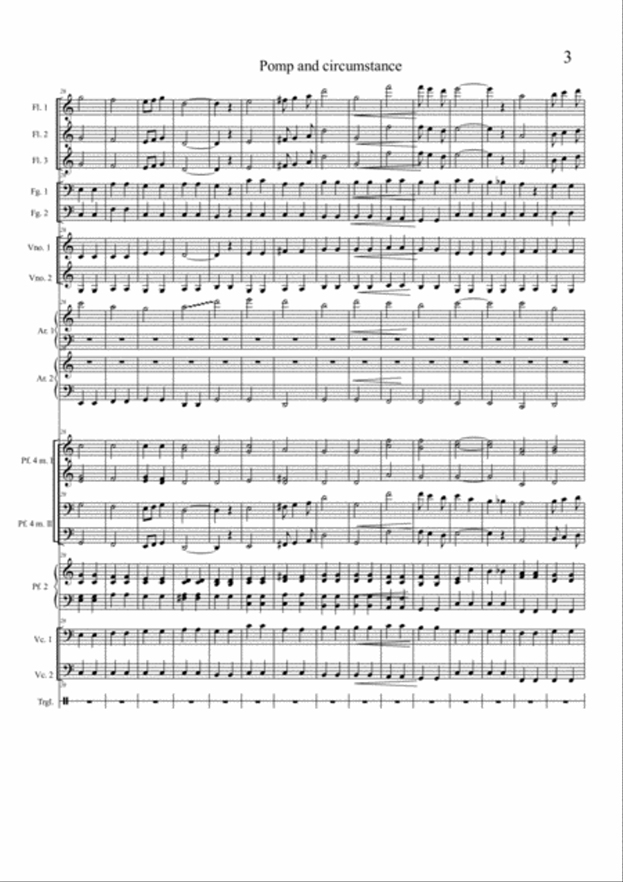 Pomp and Circumstance Large Ensemble scores gallery preview page 3