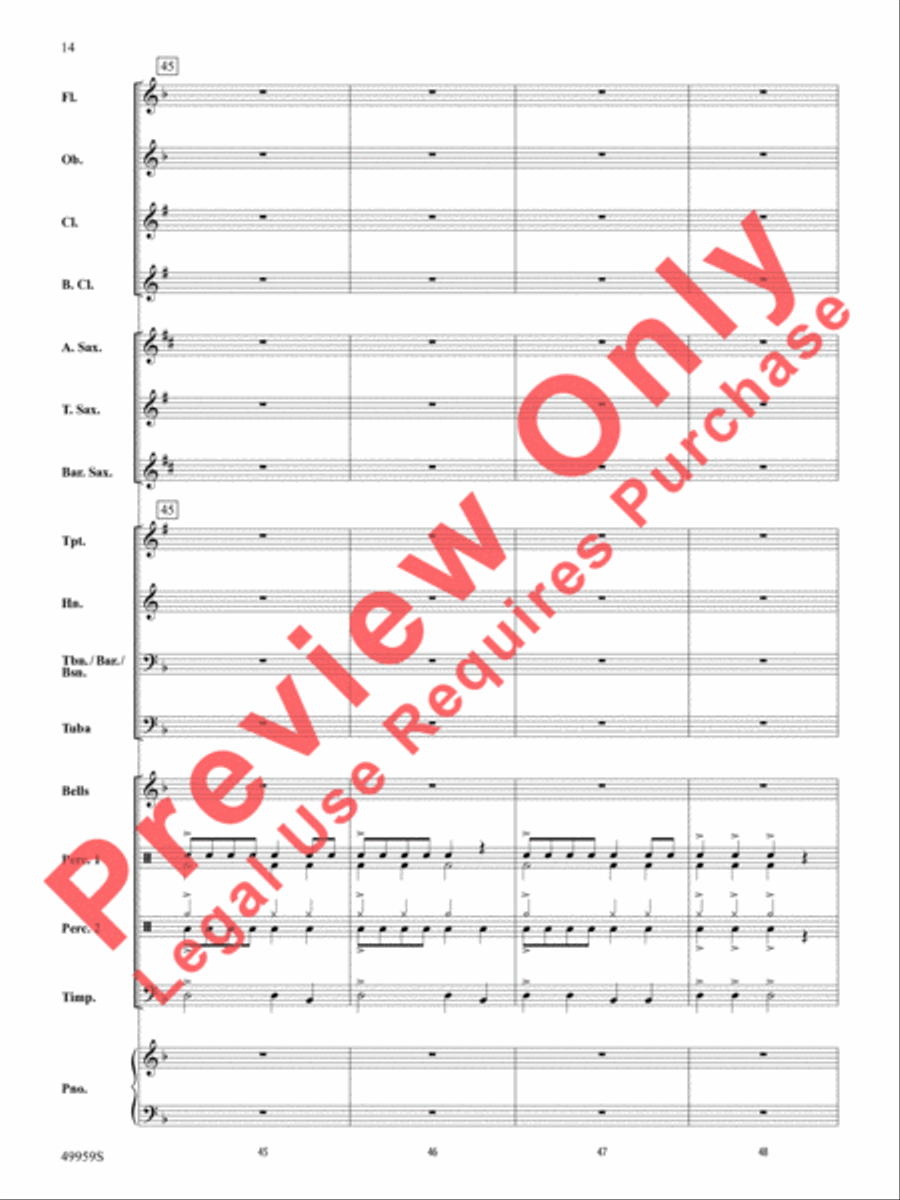 Creep It Real Concert Band scores gallery preview page 15