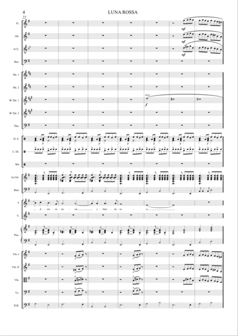 Luna Rossa Full Orchestra scores gallery preview page 5