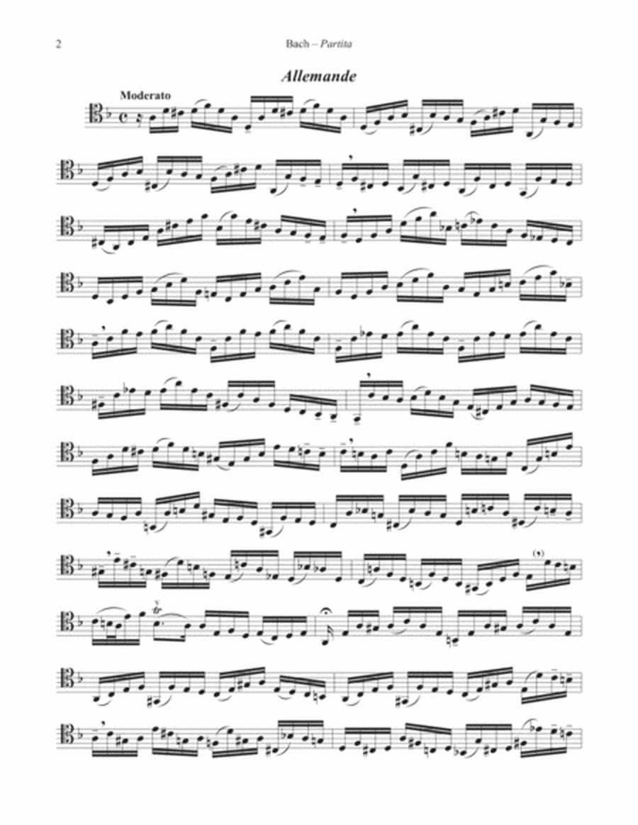 Partita BWV 1013 for Trombone Alone