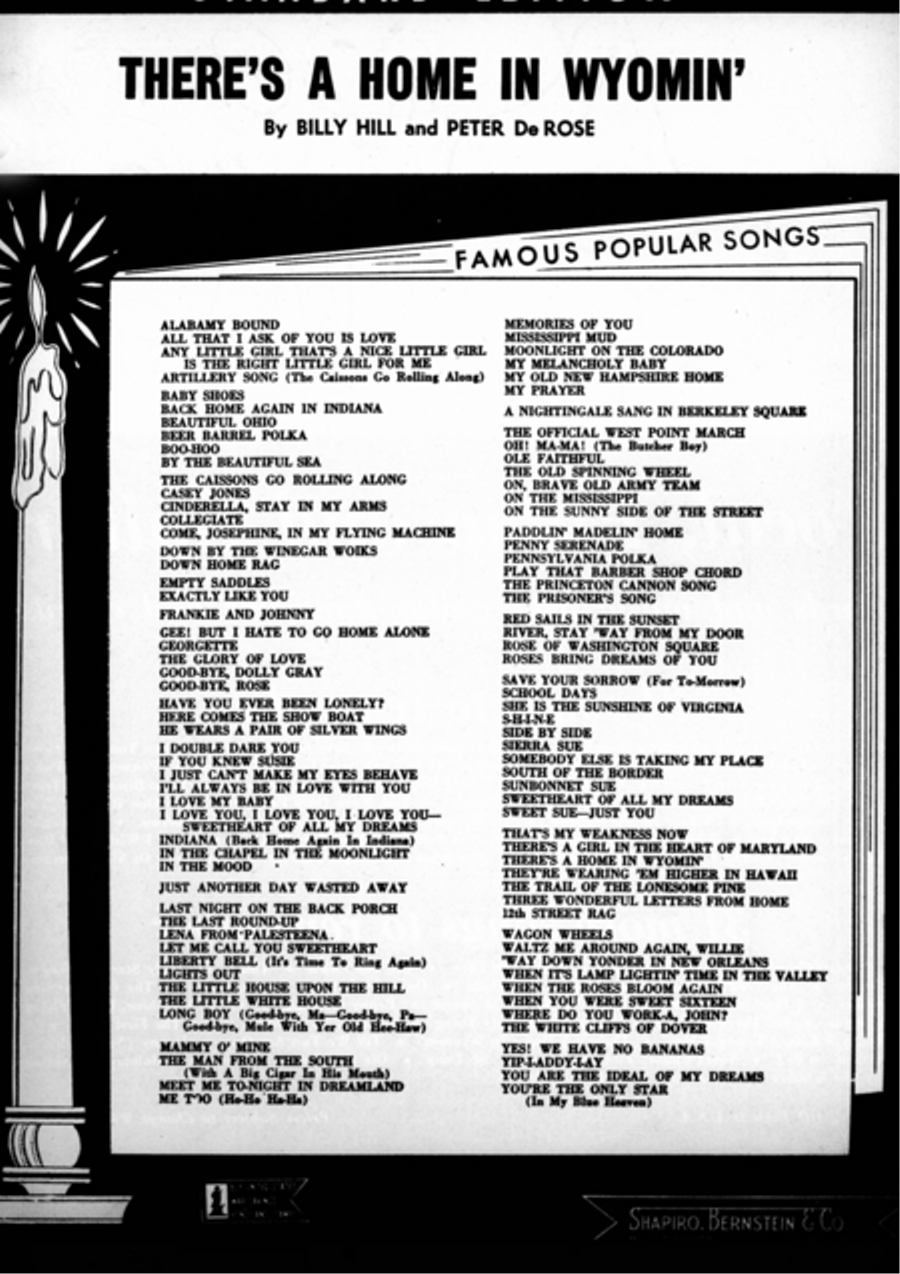 There's A Home In Wyomin' Voice scores gallery preview page 2
