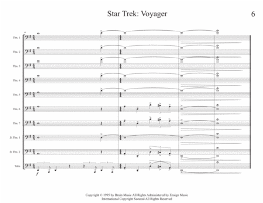 Star Trek - Voyager(r) Large Ensemble scores gallery preview page 6