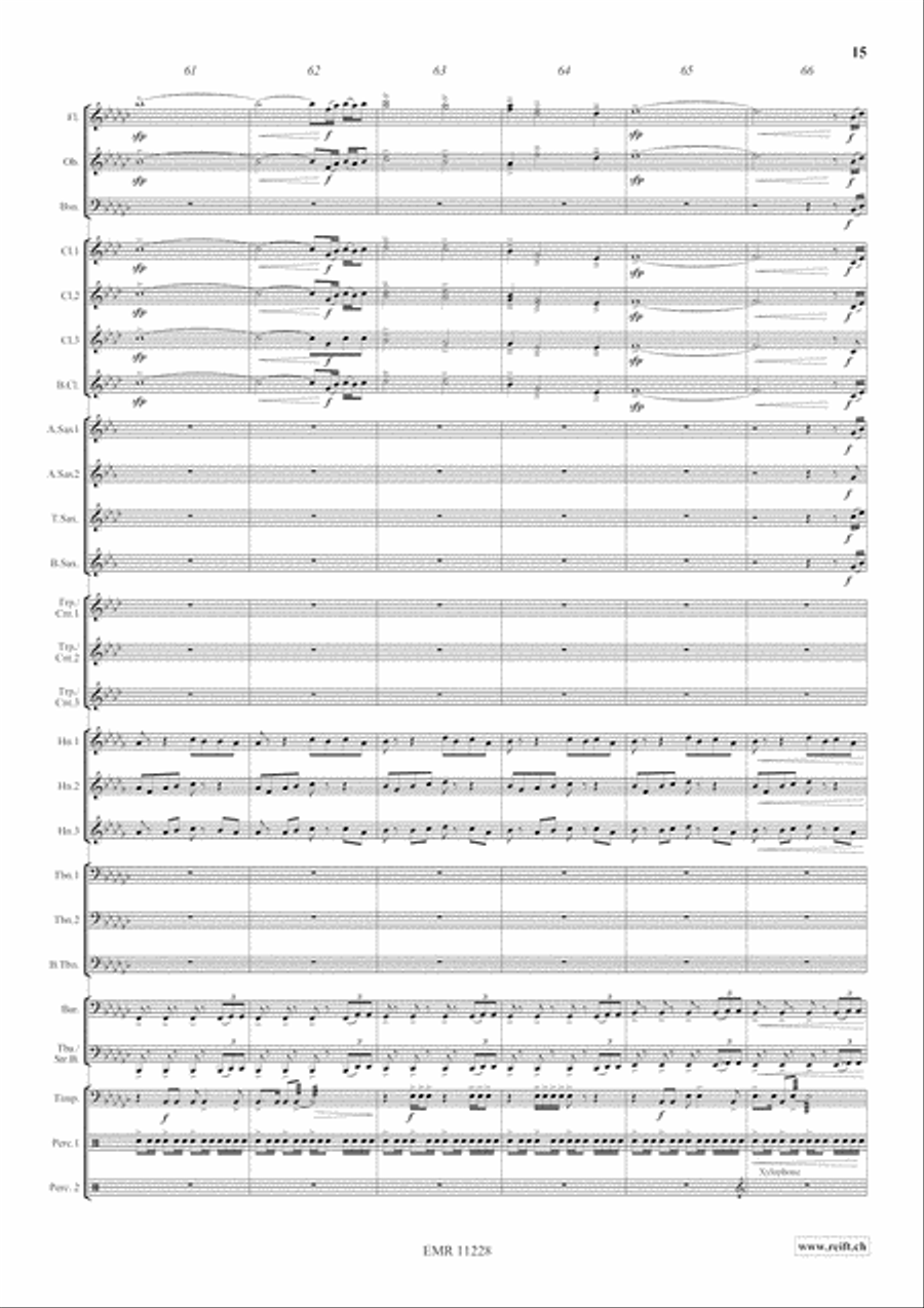 Clouds Concert Band scores gallery preview page 17