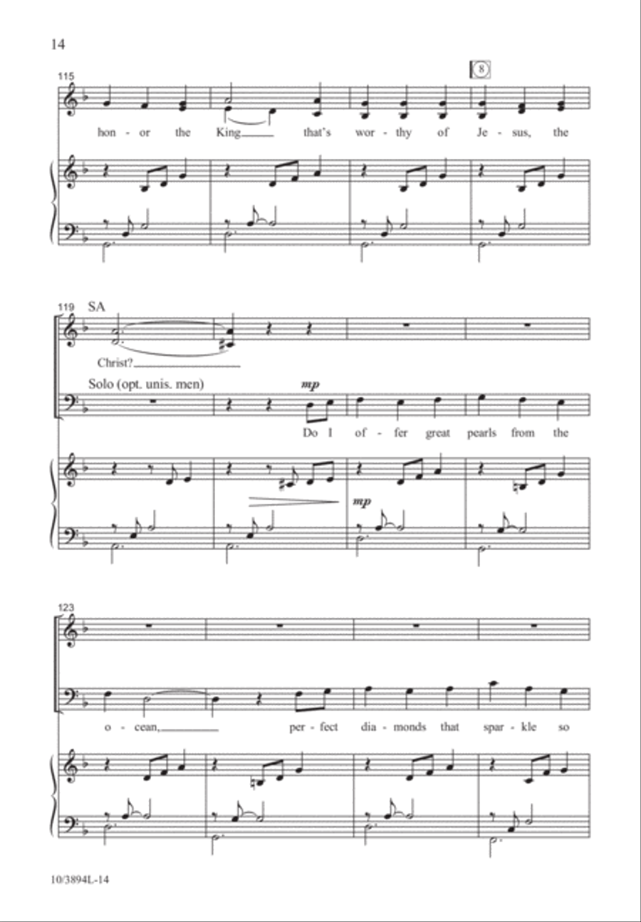 The Birth of a King 3-Part scores gallery preview page 15