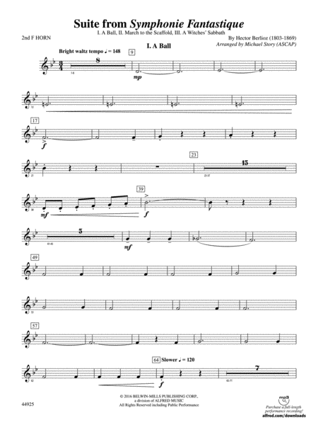 Suite from Symphonie Fantastique: 2nd F Horn