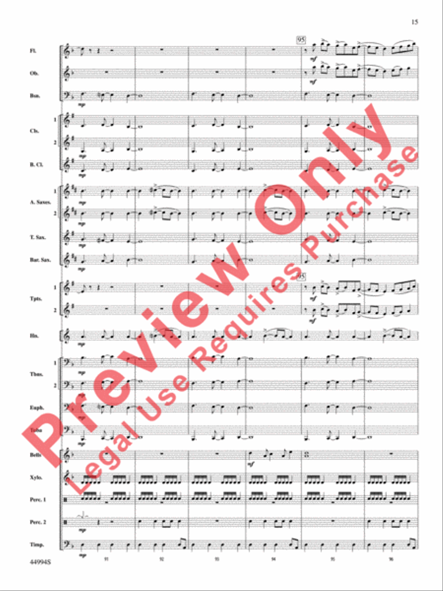 In tantum lux Concert Band scores gallery preview page 16