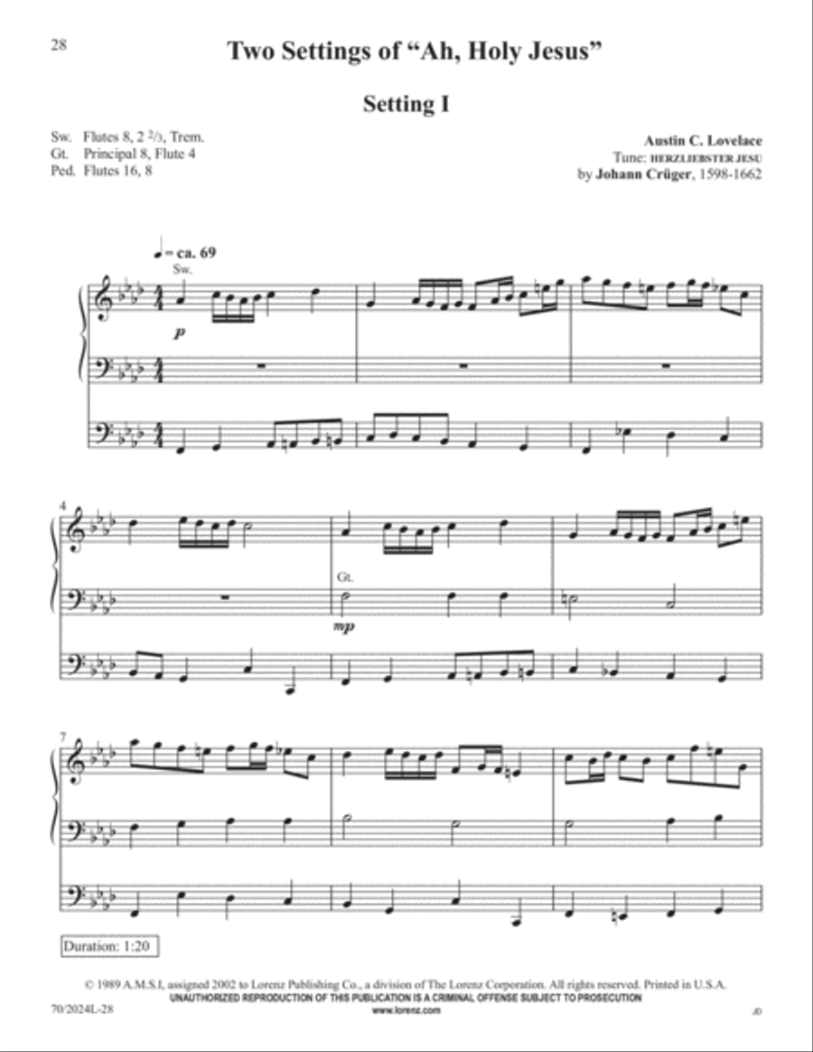 The Sacred Organ Library, Vol. 1 Organ Solo scores gallery preview page 14