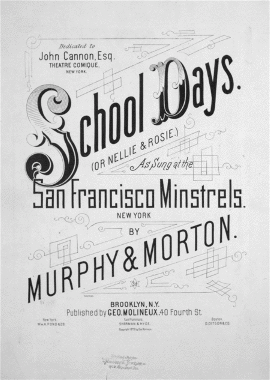 School Days (Or Nellis & Rosie) Voice scores gallery preview page 1