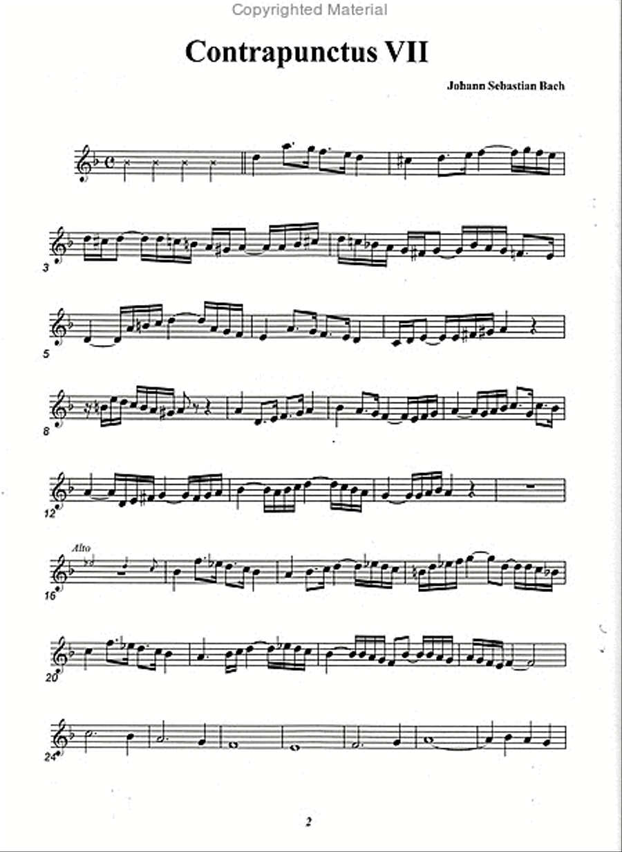 The art of Fugue Vol. 3 Recorder scores gallery preview page 5