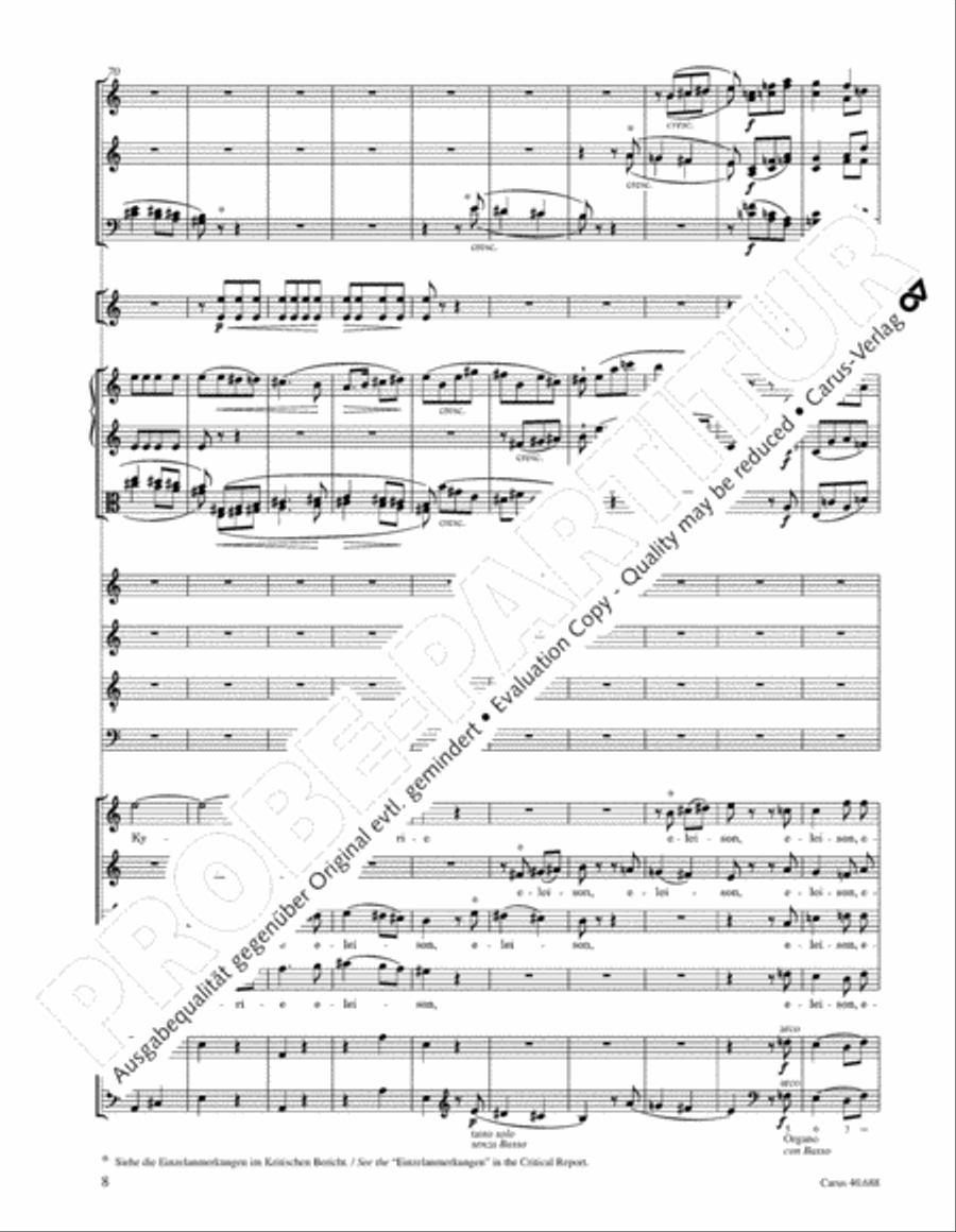 Mass in C Major 4-Part scores gallery preview page 19
