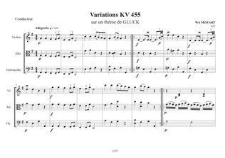Variations Kv 455 sur un thème de Gluck
