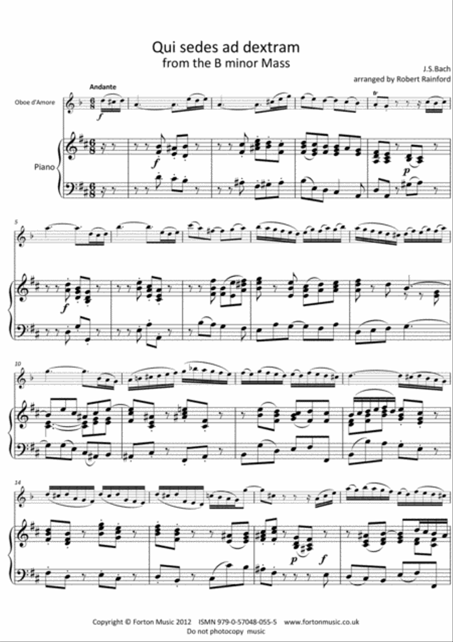 Solos for Oboe d'Amore Oboe scores gallery preview page 3