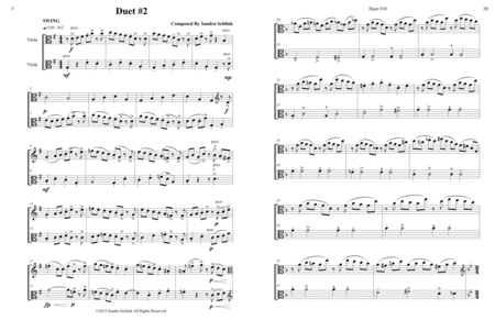 Jazz Viola Duet Book 3 in Brass keys